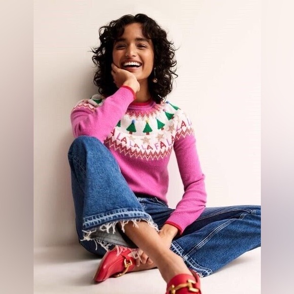 Boden Women's Edie Fair Isle Sweater NWT size M - Picture 2 of 6